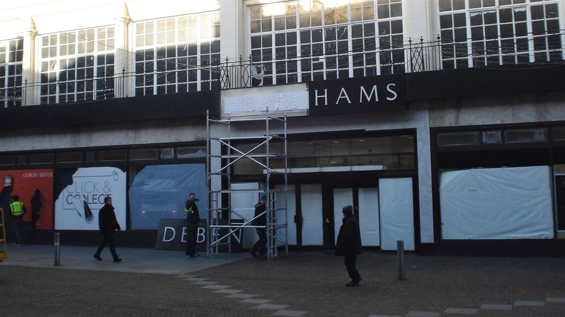 The sign was removed this morning. Picture credit: Legends of Folkestone