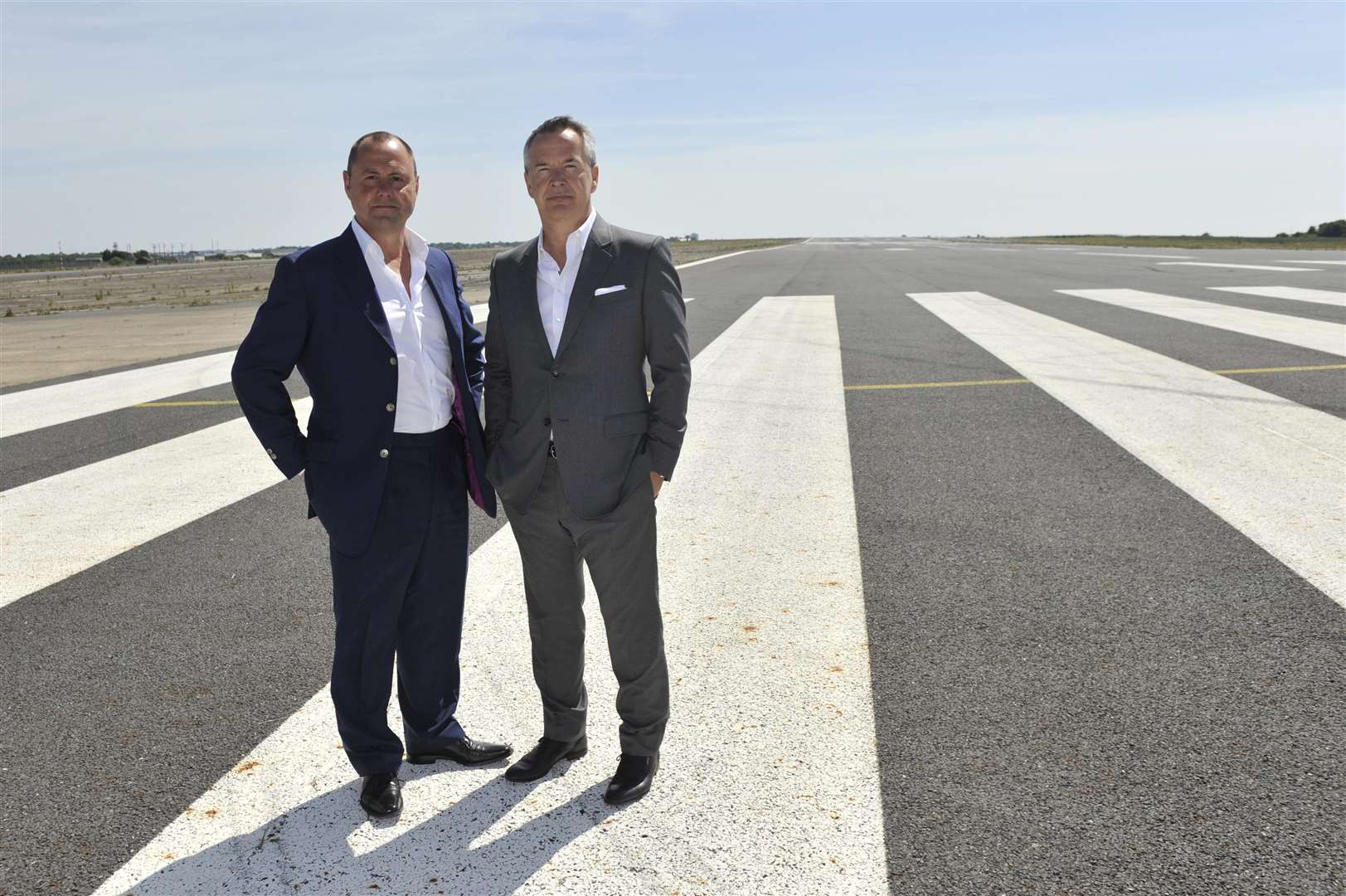 Property developers Trevor Cartner and Chris Musgrave own the former Manston airport