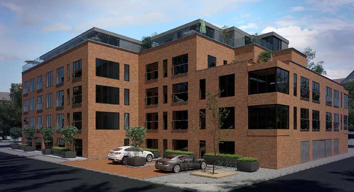 The former council offices in Beer Cart Lane in Canterbury have been transformed into apartments and offices