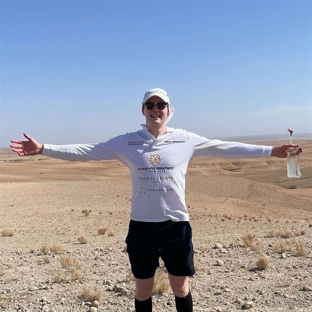 Louis Alexander in the Agafay Desert (Louis Alexander/PA)