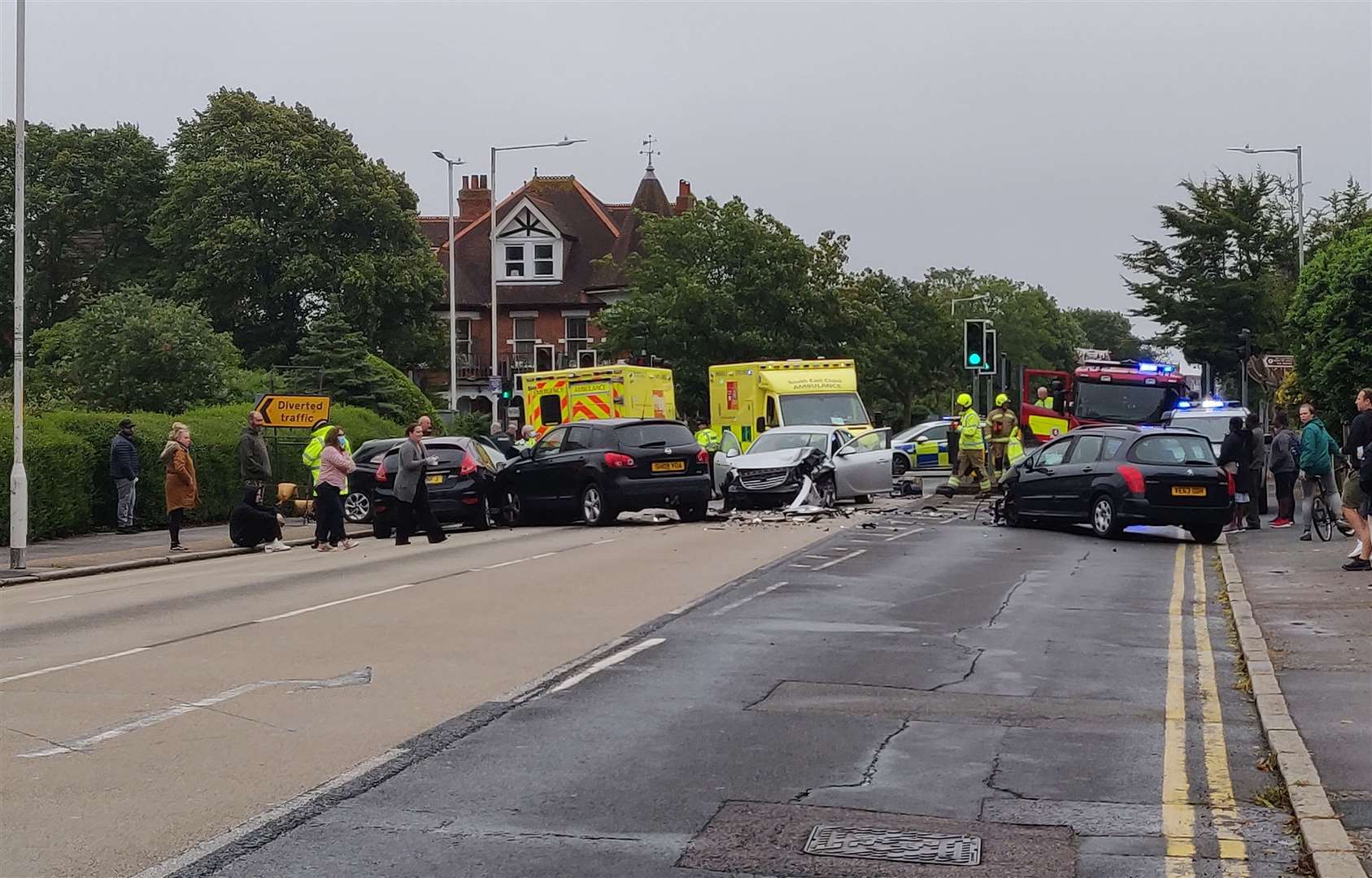 From 2018 to 2022, there were 11 recorded crashes at the Cheriton Road and Cherry Garden Avenue junction