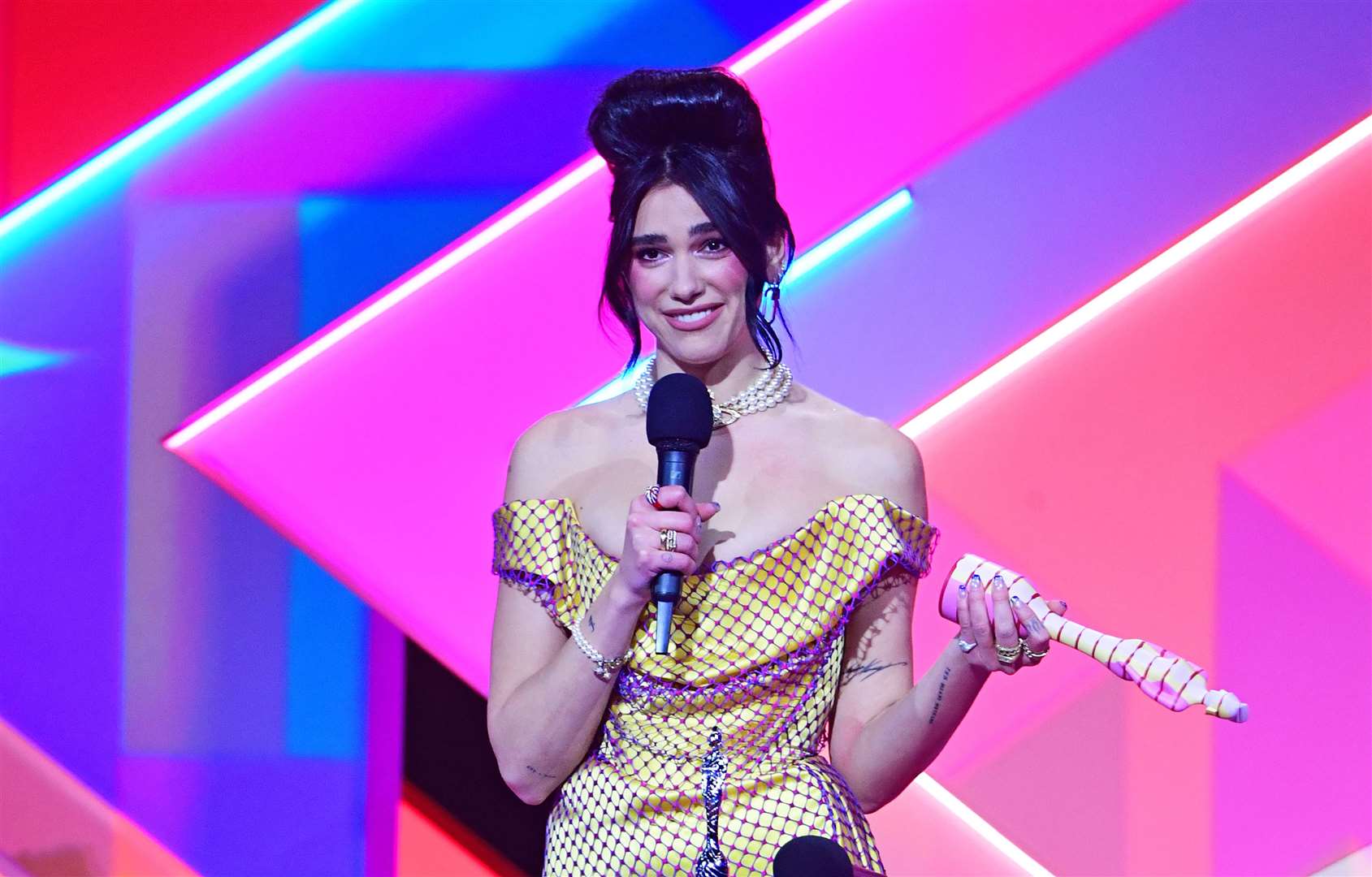 Dua Lipa earned two video awards (Ian West/PA)