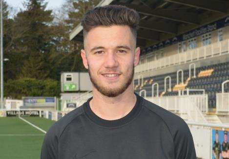 Maidstone loanee Aron Davies Picture: MUFC