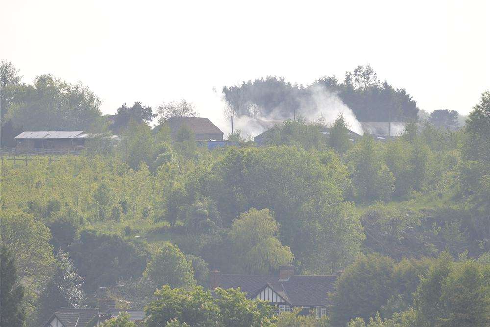 The barn fire in which Danny Price died