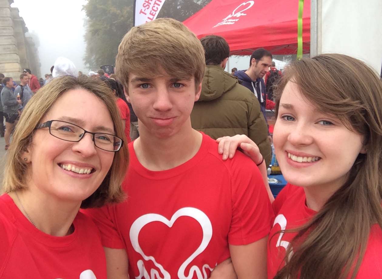 Julie with Cameron and Lizzie