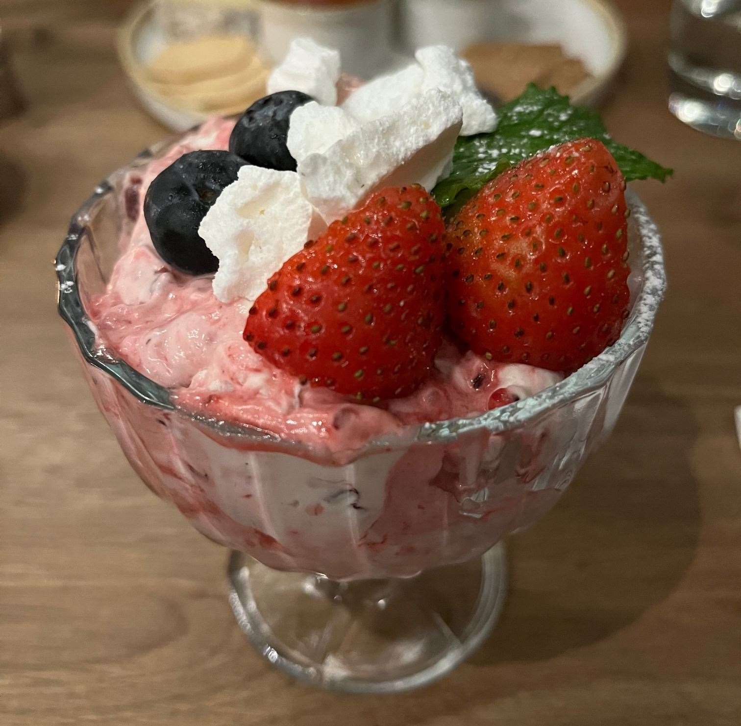 The Eton mess with Clock House Farm strawberries and cherries