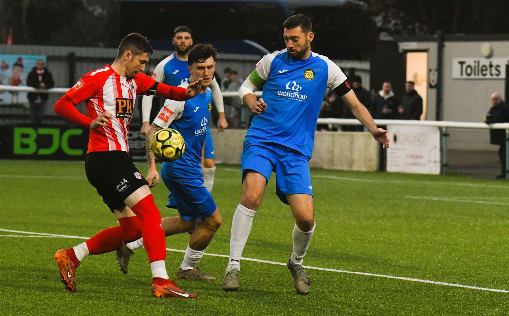 Sheppey in weekend action against Merstham in Isthmian South East Picture: Marc Richards