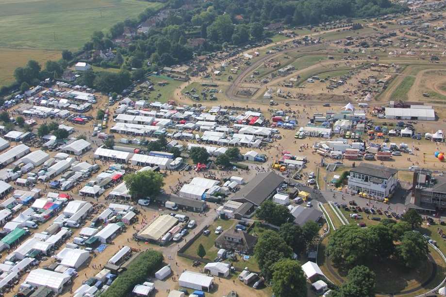 A War and Peace Revival Show at Folkestone Racecourse. Stock image