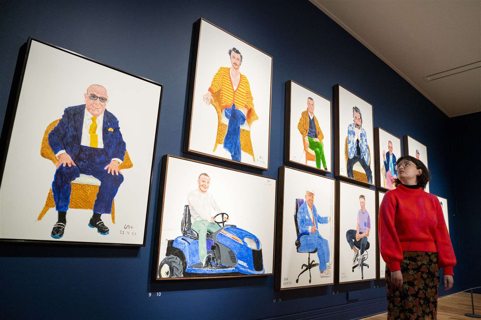 The exhibition boasts around 160 works spanning six decades of David Hockey’s life (Jordan Pettitt/PA)