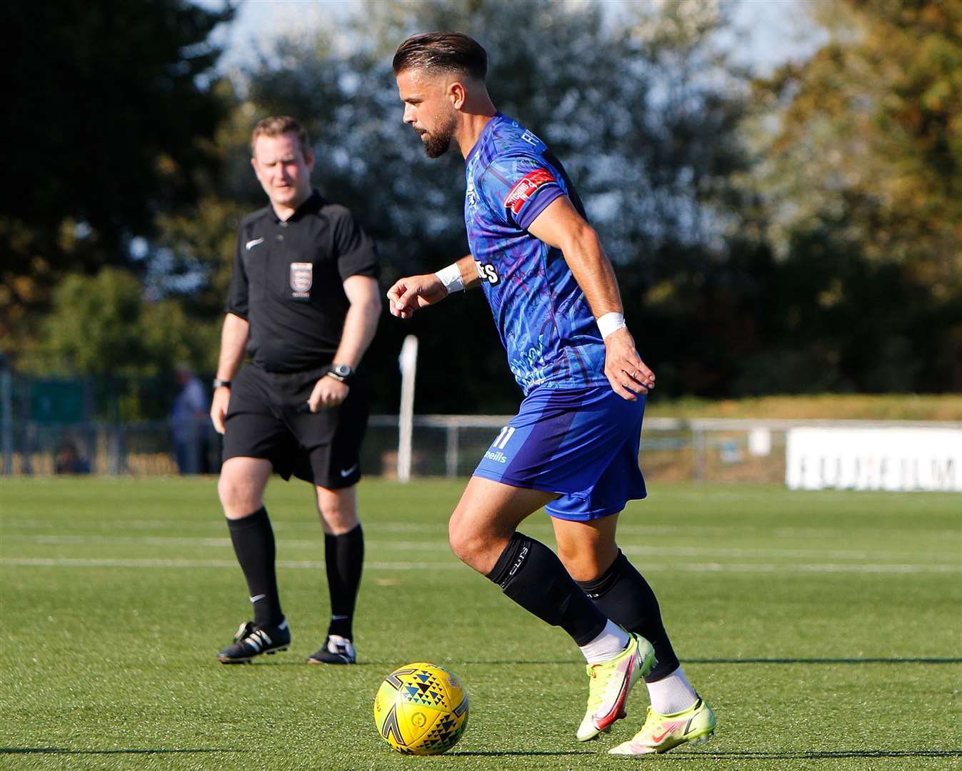 Margate's Ben Greenhalgh - scored a penalty in their weekend 5-2 loss at Canvey Island. Picture: Andy Jones