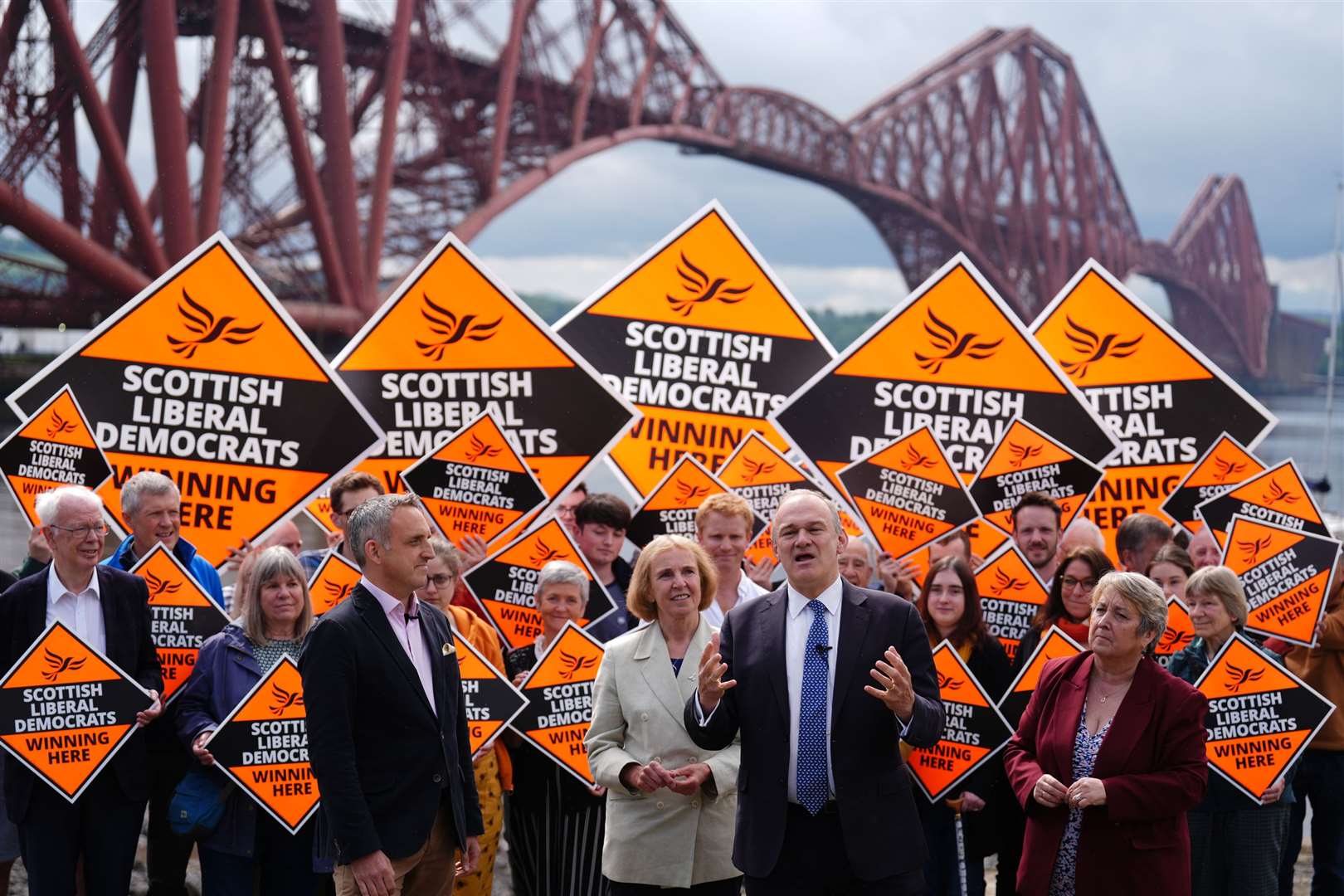 Liberal Democrat leader Sir Ed Davey was on the campaign trail in Scotland (Andrew Milligan/PA)