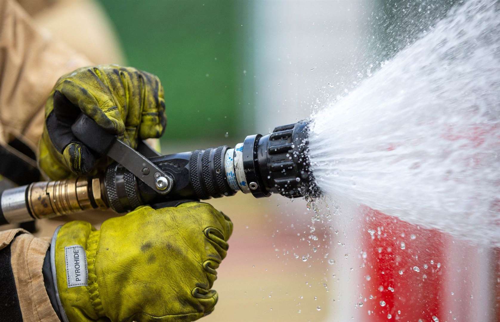 Two fire crews were called. Stock image