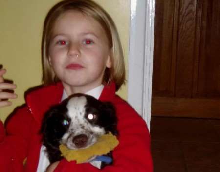 Margaret Callow with her missing cocker spaniel Poppy