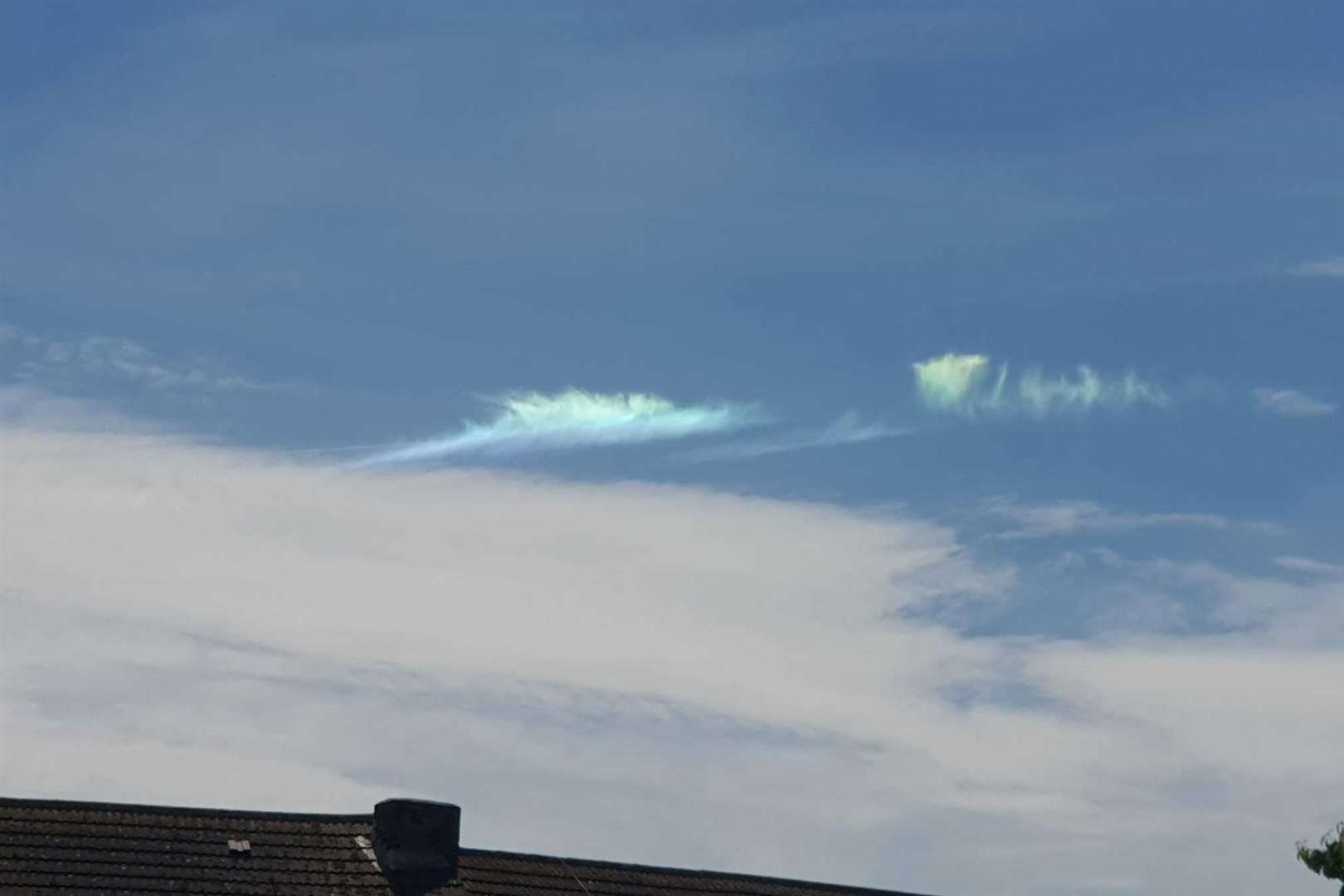 The "spectacular" fire rainbow was seen over Folkestone. Picture: Mishi Millward