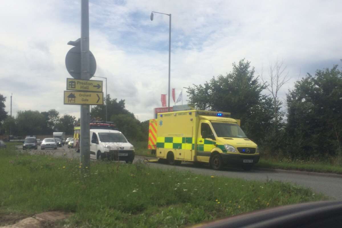 The incident on London Road, Aylesford.