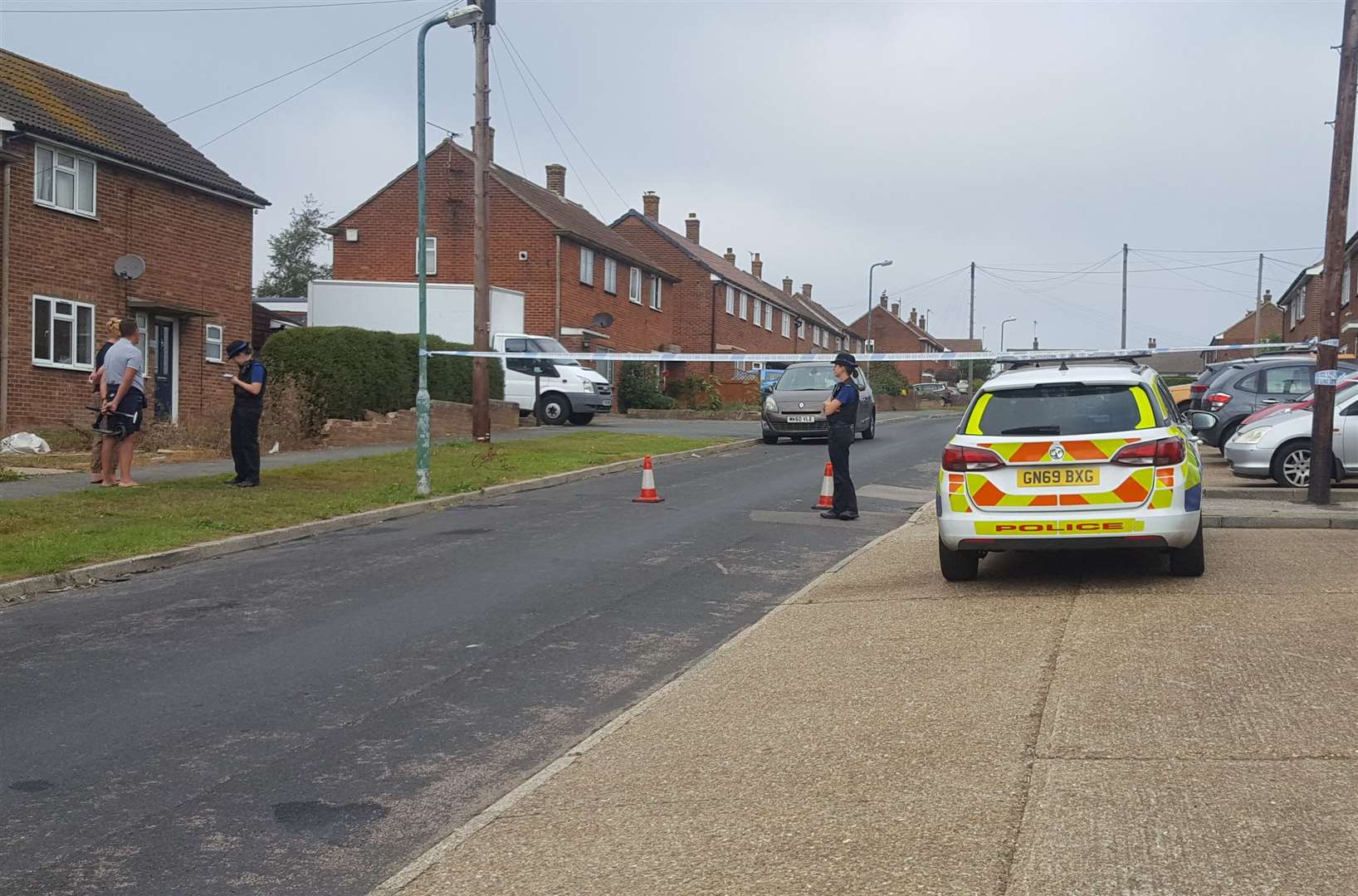 Police have been speaking to residents in the street