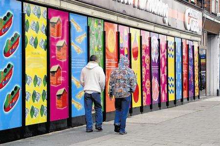 The Windows of Opportunity scheme has brightened up the former Munro Cobb building in Northdown Road, Cliftonville