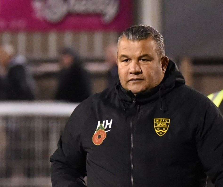 Maidstone manager Hakan Hayrettin. Picture: Steve Terrell