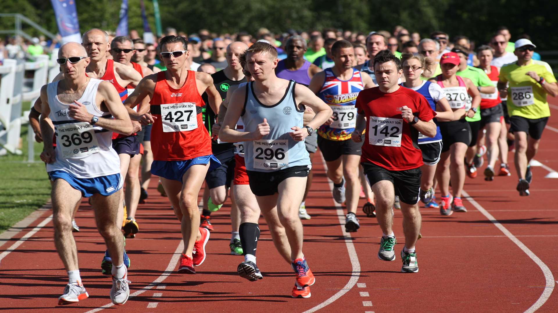 This year's Medway 10k gets under way Picture: John Westhrop