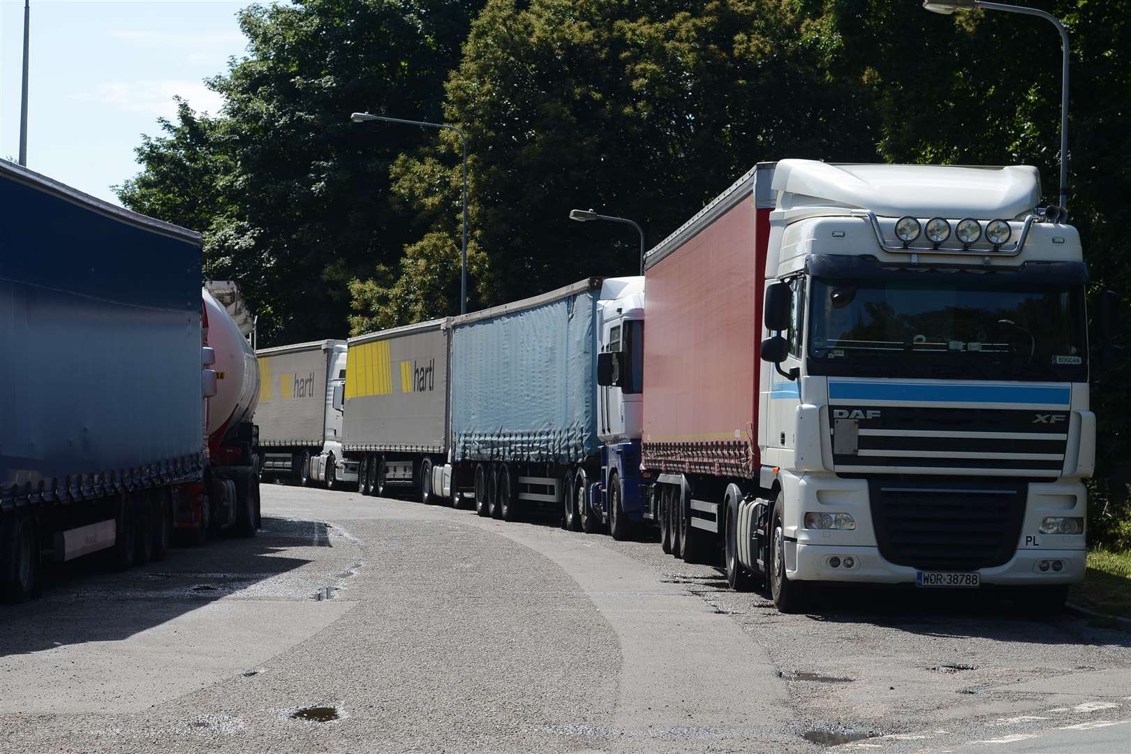 People had been seen tampering with fuel caps on HGVs. Stock image.
