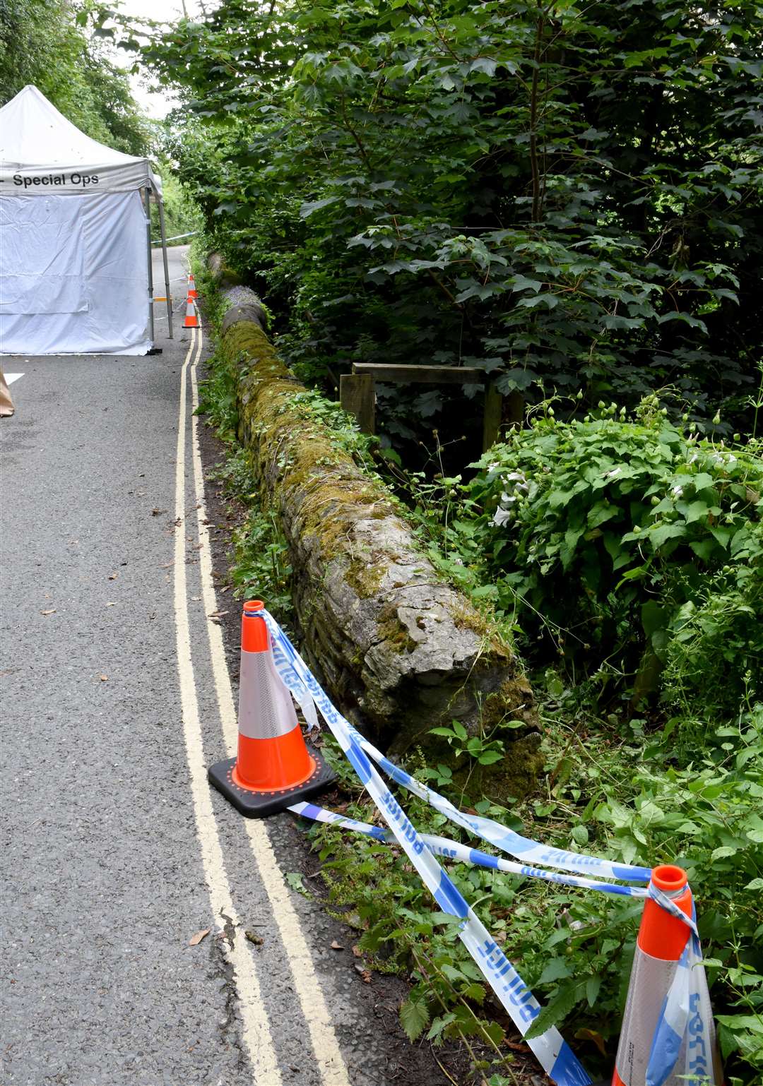 The site in Salcombe, Devon, where it is alleged that Jemma Mitchell dumped Mee Kuen Chong’s body (Metropolitan Police/PA)