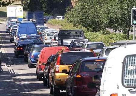 Expect scenes like this on the roads this weekend. Picture: PAUL DENNIS