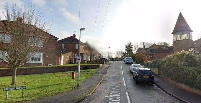 Anchor Road in Rochester was the scene of a brawl. Picture: Google