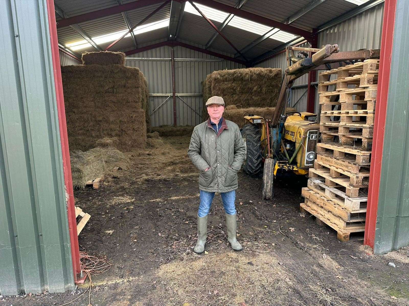 Alan Dean of Chilston Fish Farm in Grafty Green in his barn