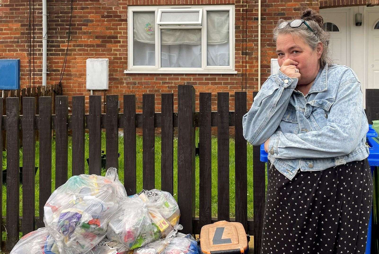 Tina Smith, 51, said Milbourne Grove, Sittingbourne, 'smells like a landfill'. Picture: Joe Crossley