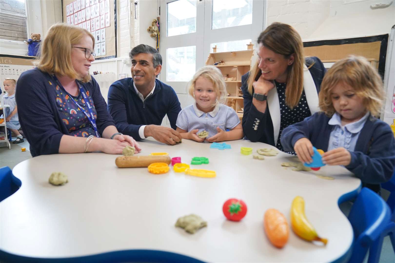 Prime Minister Rishi Sunak visited the school on the last day of campaigning (Jonathan Brady/PA)