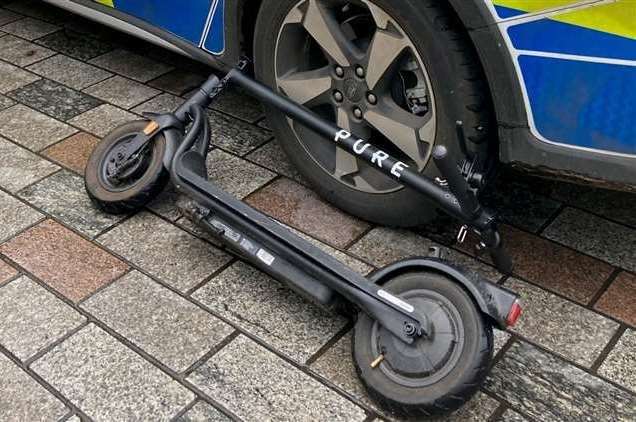 A scooter taken from a rider in Gravesend. Picture: Kent Police