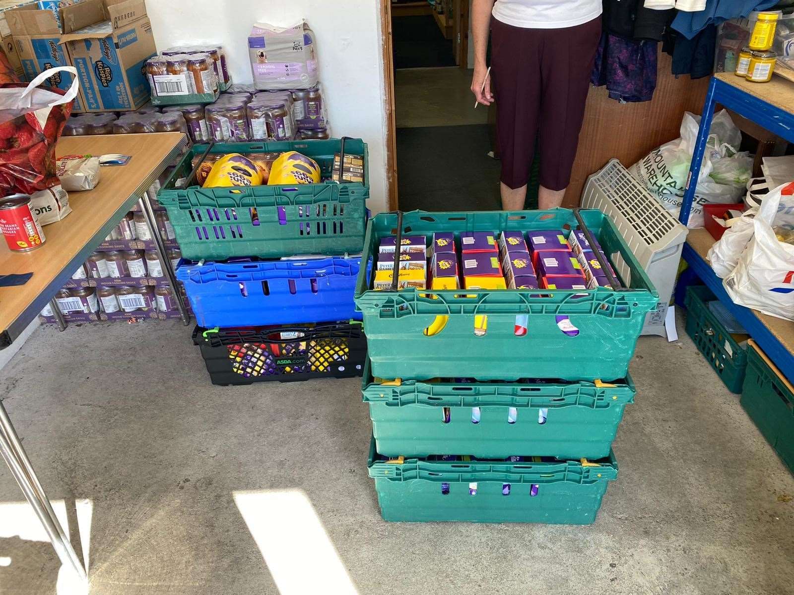 Priory Fields School donated 95 Easter eggs to Dover Foodbank