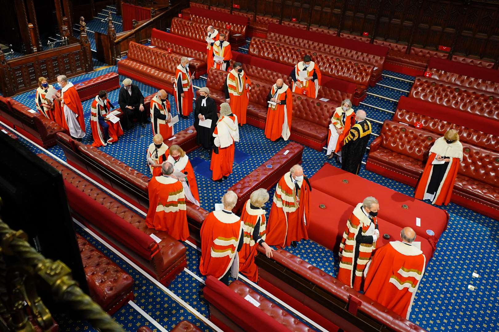 Fewer peers were in attendance for this year’s Queen’s Speech (Aaron Chown/PA)