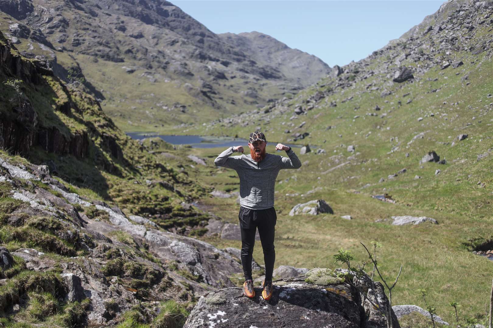 Russ Cook said that he hopes to inspire others to challenge themselves through taking on the running adventure (Russ Cook/PA)