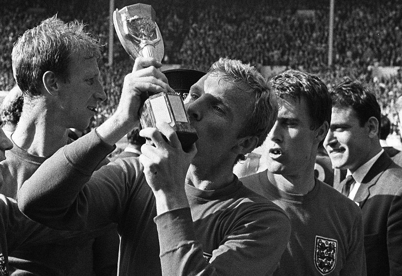 England celebrates triumph in the 1966 World Cup final. Picture: PA