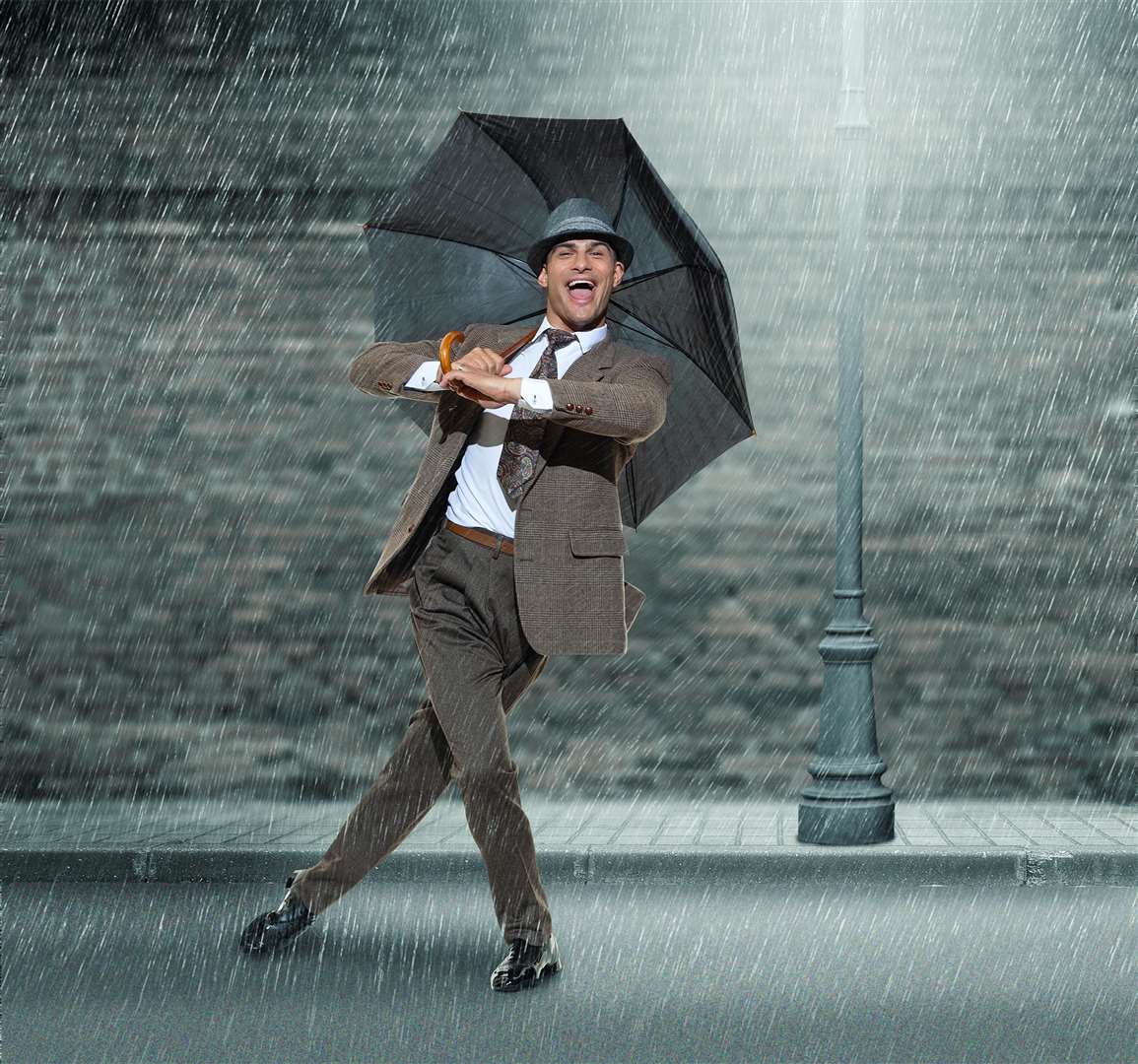 Aljaž Škorjanec performing his Singin' in the Rain number for the show. Picture: Colin Thomas