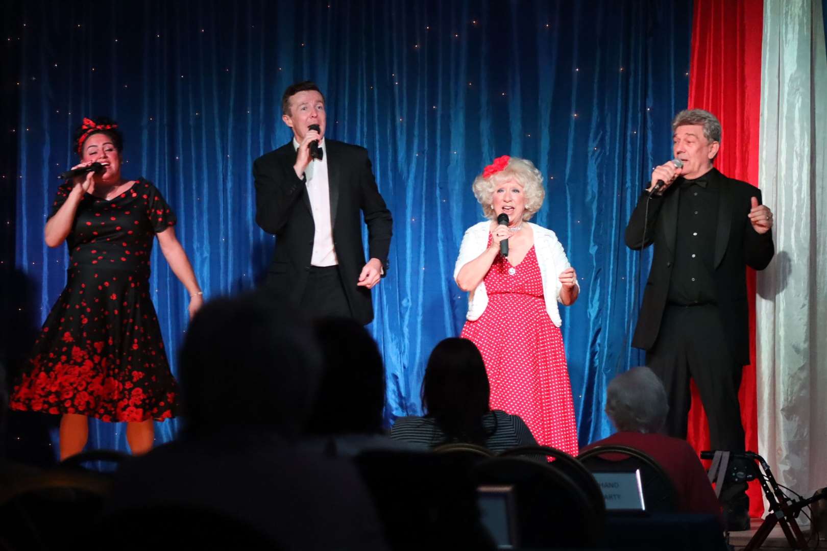 Annie Riley, Lloyd Ellery, Kate Carman and Mickie Driver in Oh Boy! at the Criterion Theatre, Blue Town, Sheerness