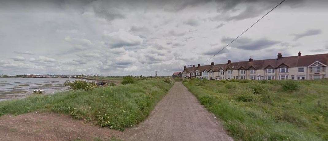 The disturbance happened in Alsager Avenue, Rushenden. Picture: Google