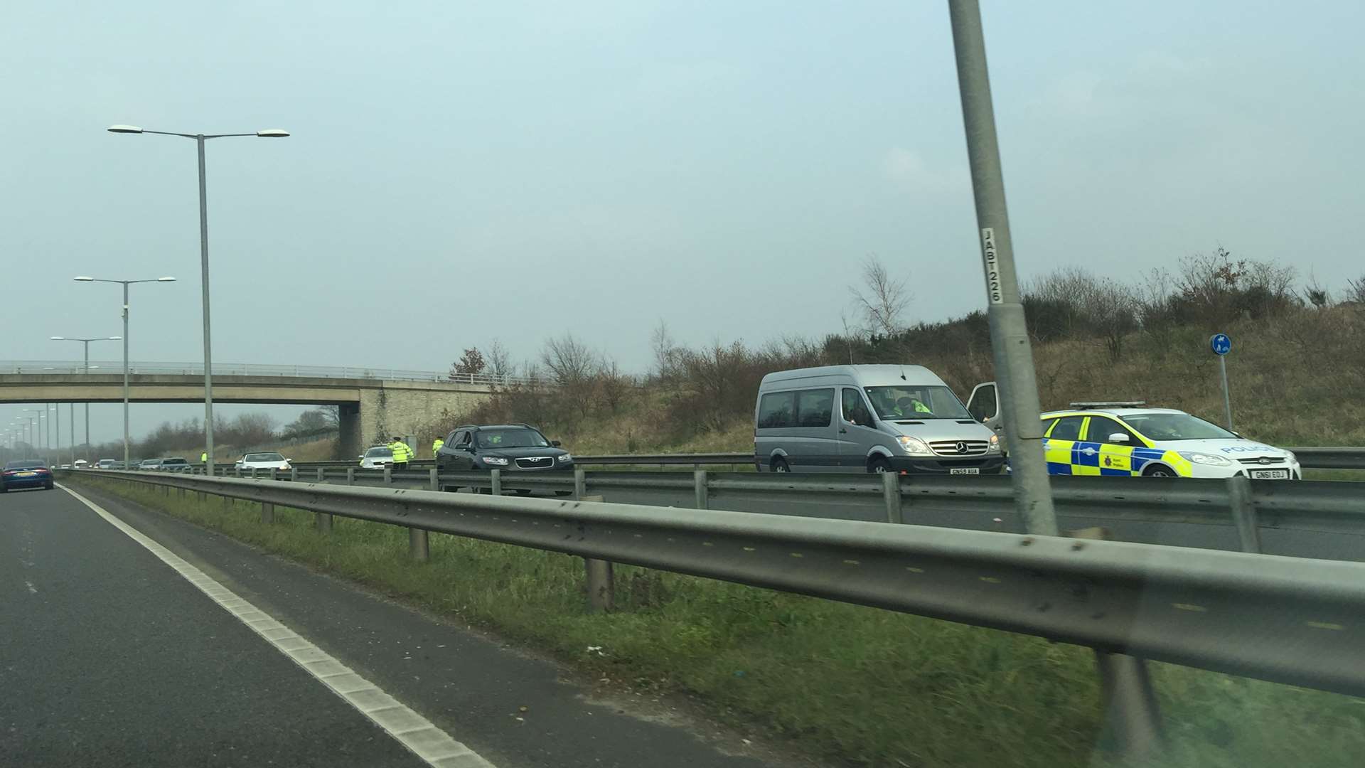 Police on the A228