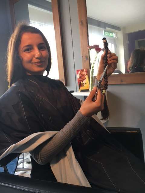 Kiran Grewd donates her hair to Little Princess Trust