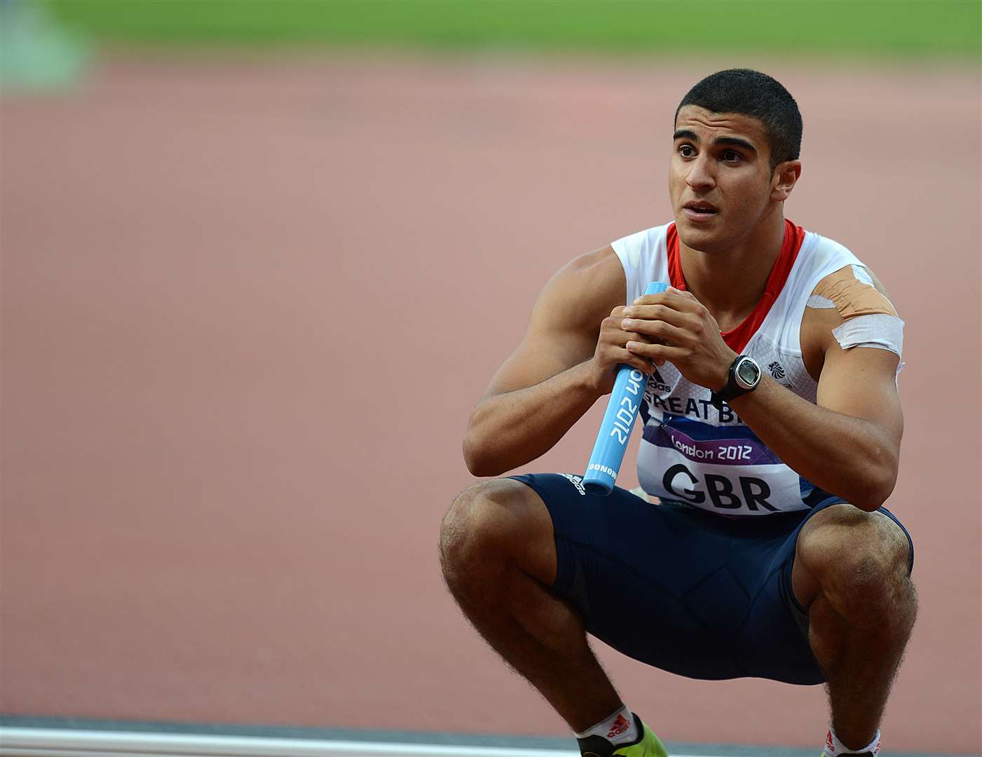 Adam Gemili in action for Team GB. Picture: Barry Goodwin