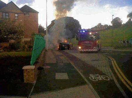 Rochester car fire