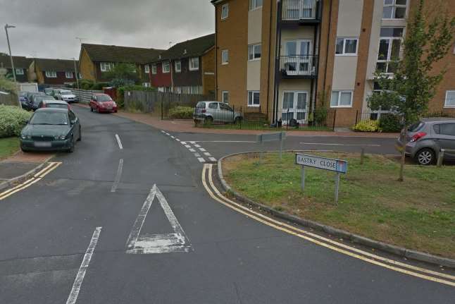 Road rage incident at Stanhope Road junction with Eastry Close. Pic from Google Street View
