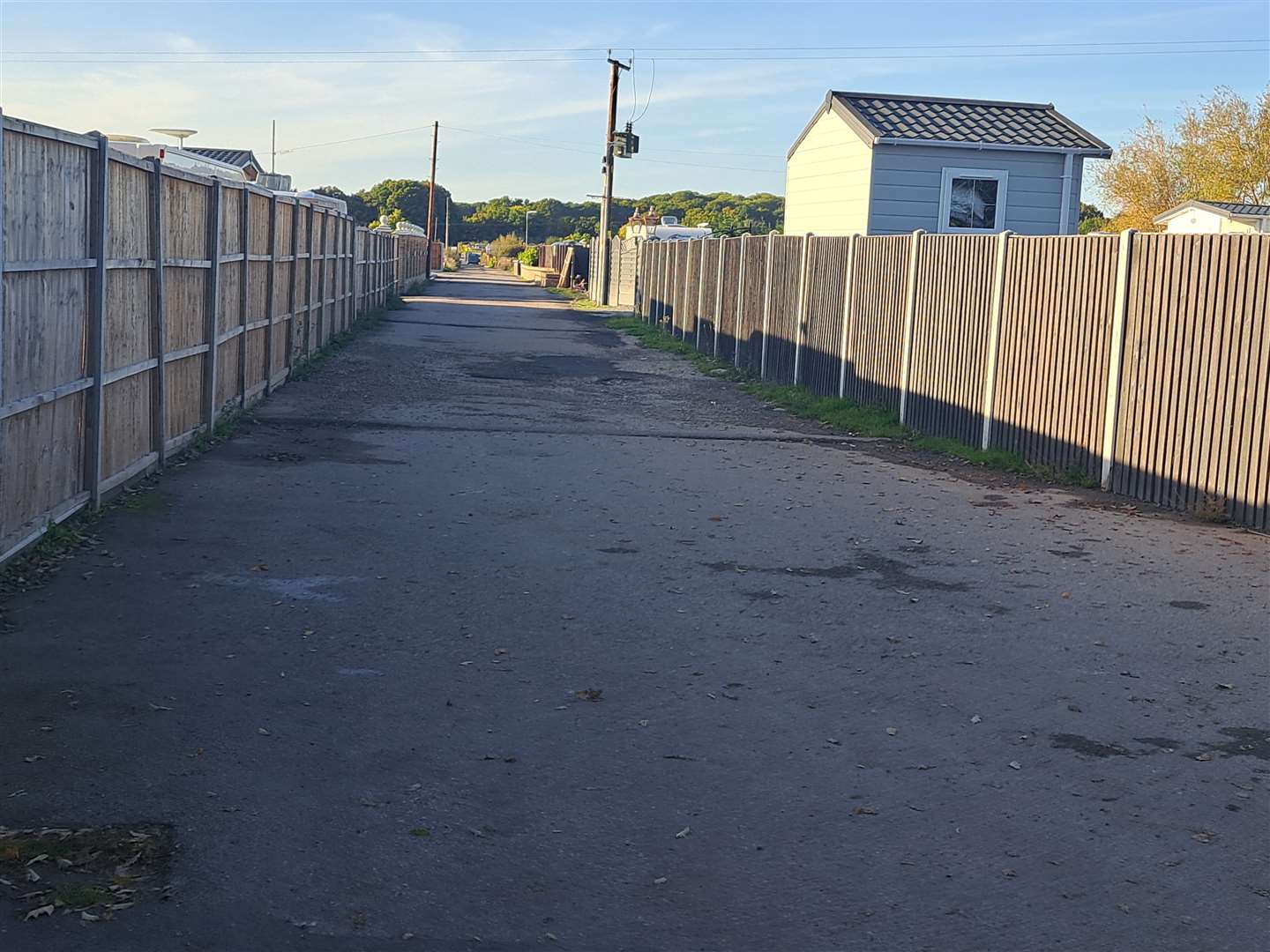 The entrance to the controversial travellers site behind The Meadows in Headcorn