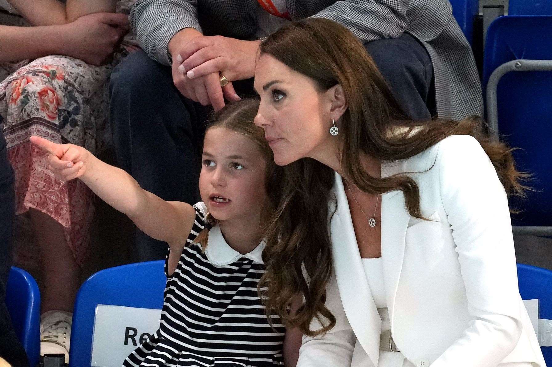 The Duchess of Cambridge with Princess Charlotte (Jacob King/PA)