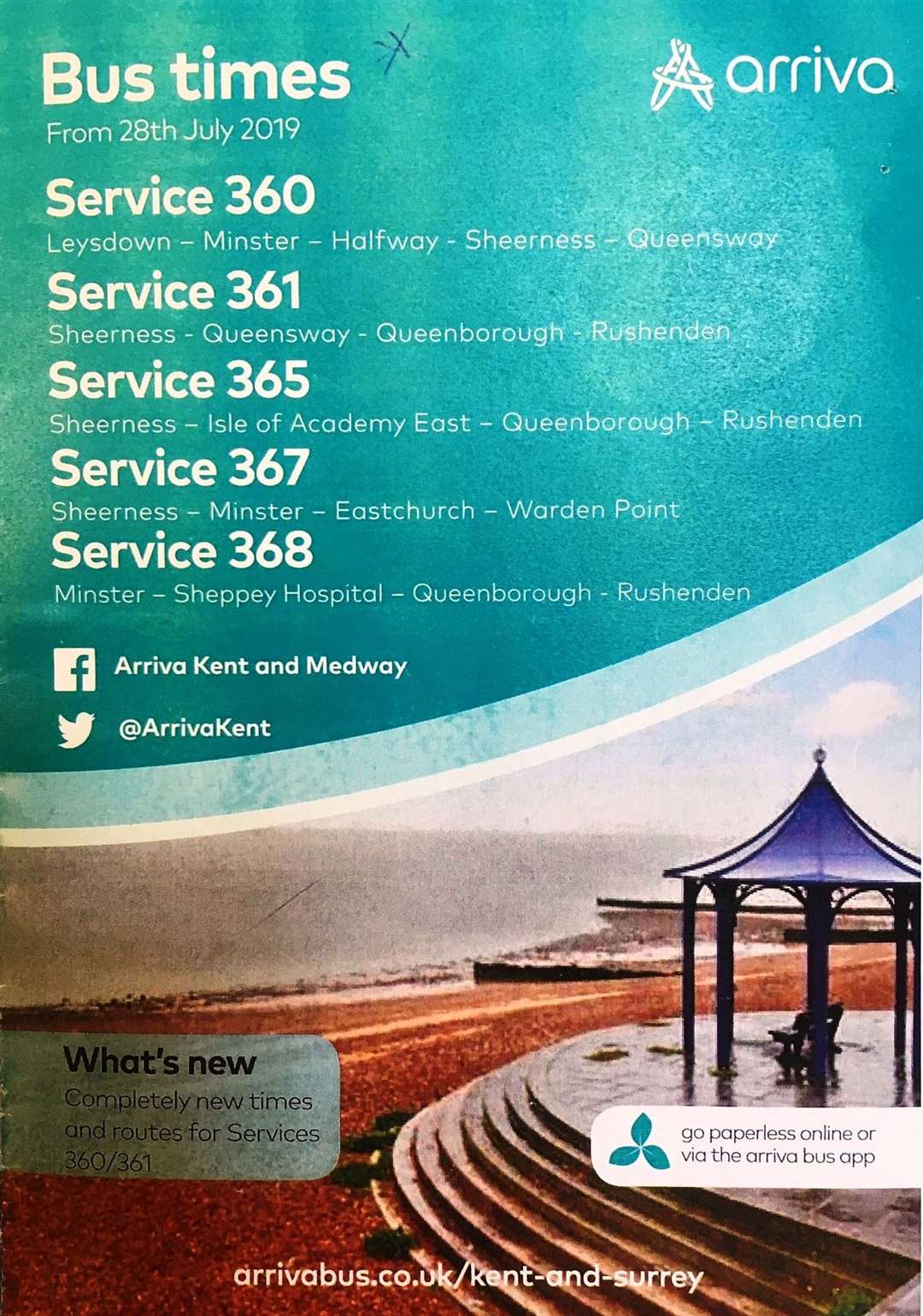 Arriva new bus timetable (15326748)