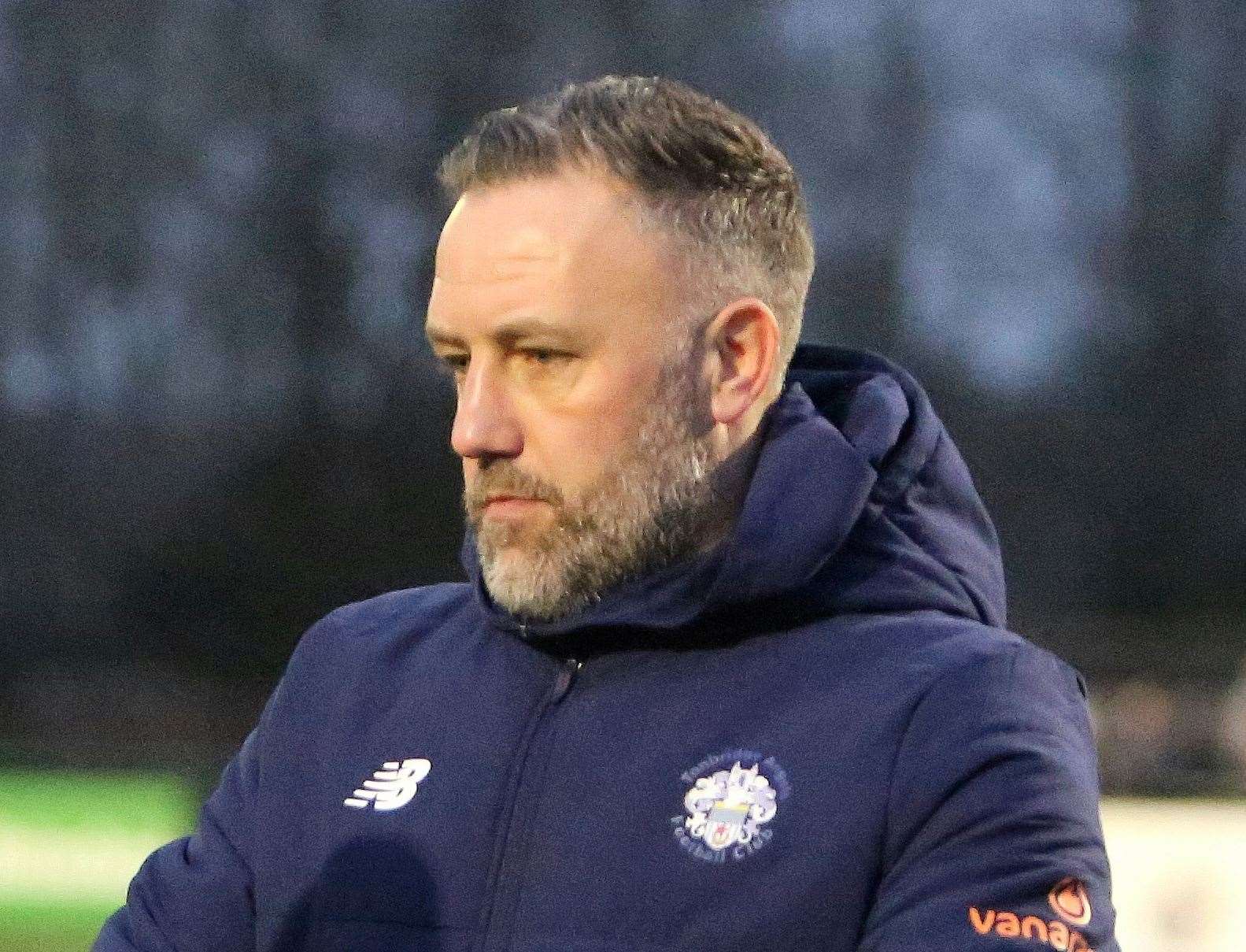 Tonbridge Angels manager Jay Saunders. Picture: David Couldridge