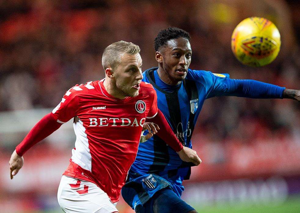 Charlton v Gillingham match action Picture: Ady Kerry (6191821)