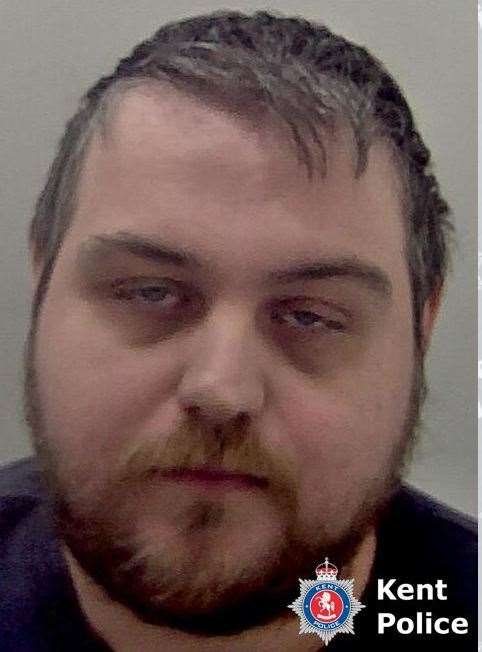 Ben Murphy, 31, from Sittingbourne, who was described as a "risk to children" was jailed. Picture: Kent Police