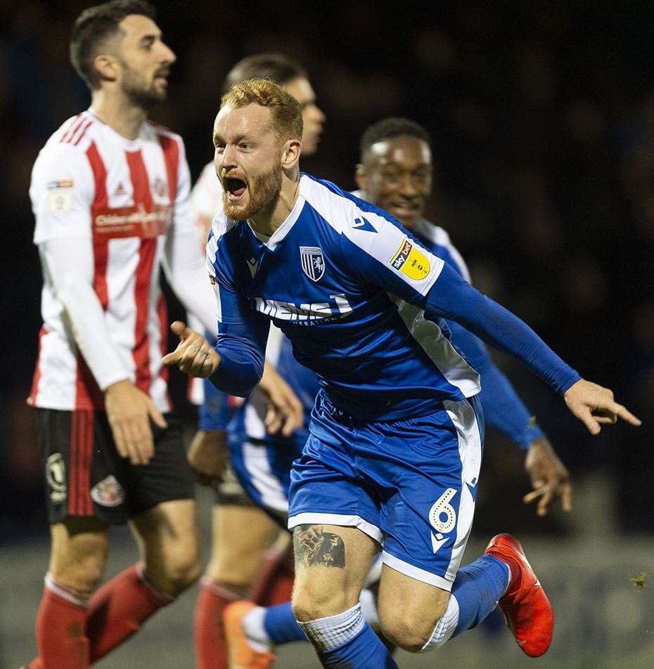 Connor Ogilvie celebrates his winning goal Picture: Ady Kerry (23647312)